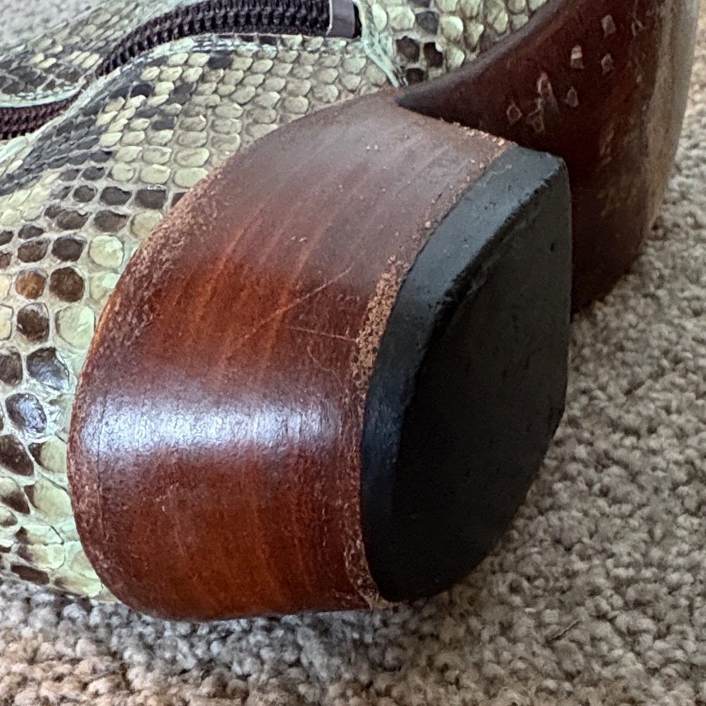 Old Gringo Snakeskin Ankle Boots in Green and Brown - Picture 6 of 12